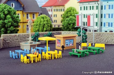 Z Deko-Set am Brunnen