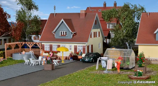 H0 Deko-Set Rund ums Haus