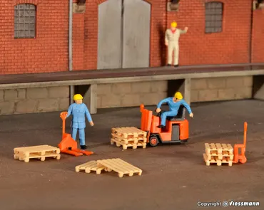 H0 Deko-Set Stapler und Palet