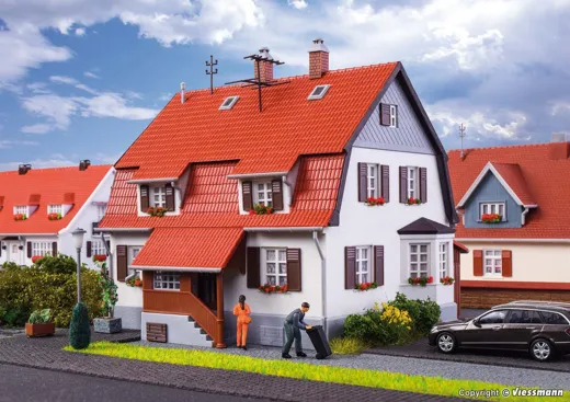 H0 Wohnhaus mit Erker