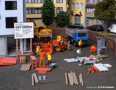 H0 Deko-Set Baustellenzubeh.