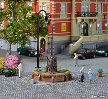 H0 Rathaus Brunnen