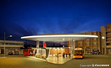 H0 Moderner Busbahnhof Hauptg