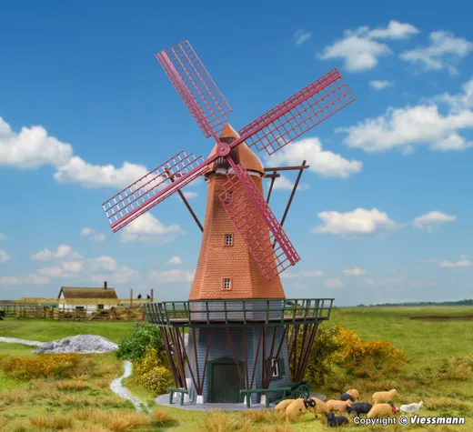 H0 Windmuehle auf Fehmarn