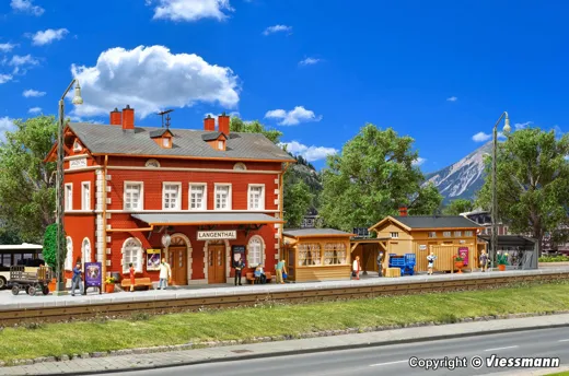 39504 H0 Bahnhof Langenthal mit Nebengebäuden