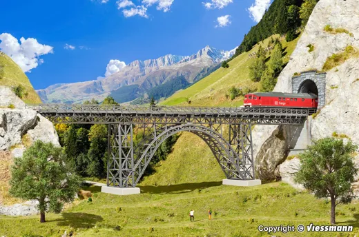 39704 H0 Stahlträger-Viadukt Müngstertal, eingleisig