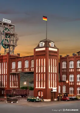 H0 Verwaltungsturm mit Ueberg