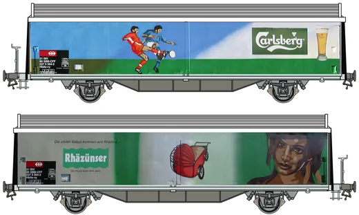 SBB Schiebewandwagen Hbils-vy Carlsberg / Rhäzünser