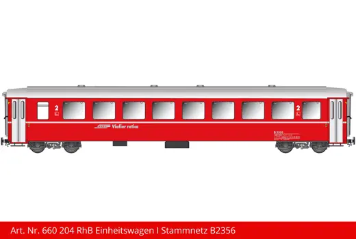 RhB Einheitswagen Stammnetz rot B 2356