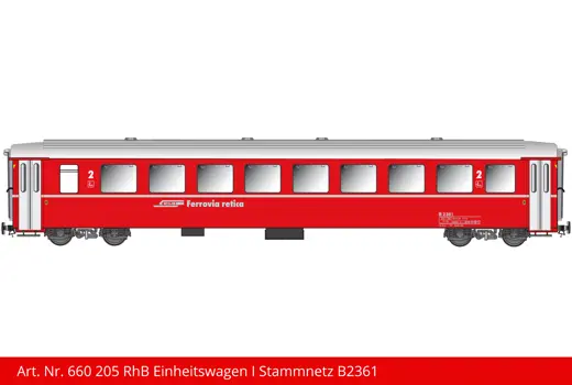 RhB Einheitswagen Stammnetz rot B 2361