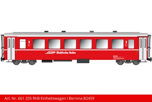 RhB Einheitswagen Bernina rot B 2459