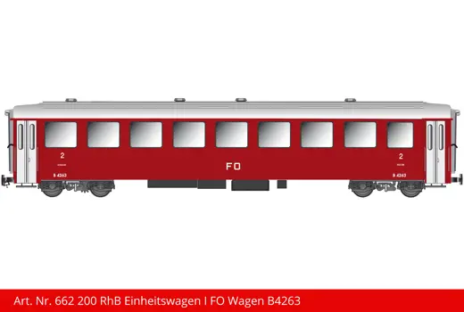 FO Einheitswagen rubinrot B 4263