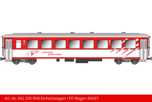 MGB Einheitswagen rot/weiss B 4267