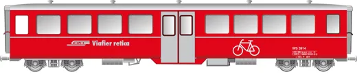 RhB Fahrradwagen WS3914 rot