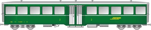 RhB Mitteleinstiegwagen leichte Bauart B2340 grün