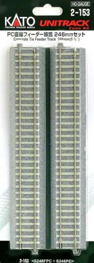 Anschlussgleis gerade -Beton- 246 mm, 1 Stück