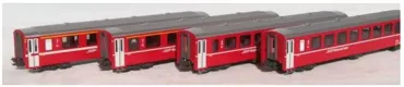 Einheitswagen I (EW I) Basisset 4 Wagen rot