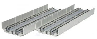 Viadukt-NBS 2-gleisig, mit geradem Gleis 248 mm / 20-401, JR
