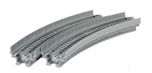 Viadukt-NBS* mit Gleis, gebogen 1-gleisig R348-30° / 20-531