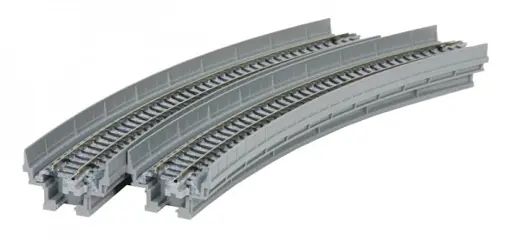 Viadukt-NBS* mit Gleis, gebogen 1-gleisig R381-30° / 20-540