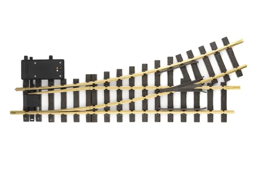 LGB Elektrische Weiche links Radius R3 22,5°