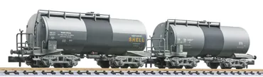 SBB-CFF 2-tlg. Set, 4-achs. Kesselwagen, B.T.A., Ep.III