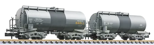 SBB-CFF 2-tlg. Set, 4-achs. Kesselwagen, B.T.A., Ep.III