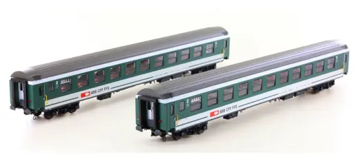 SBB 2er Set UIC-X Bpm grün/grau Intercity neues Lo
