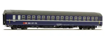 SBB T2S  Schlafwagen blau m weisser linie Ep. IV-V