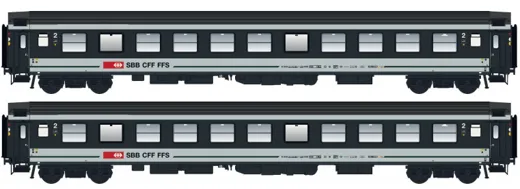 SBB 2er Set UIC-X Bpm grün/grau modernisierten Türen VI