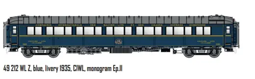 Z, blau, Farbgebung 1935, CIWL, Monogramm  /  Ep. II  /  CIWL  /  HO  /  DC  /  1 P.