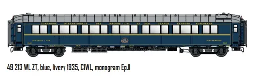 ZT, blau, Farbgebung 1935, CIWL, Monogramm / Ep. II / CIWL / HO / DC / 1 P.