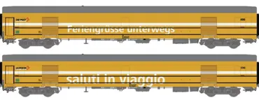 PTT 2er Set Postwagen ex SNCF Ep V DC, SBB