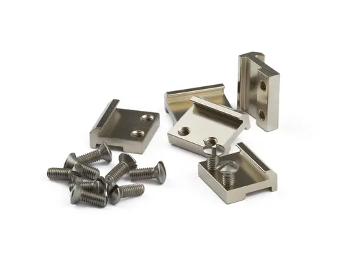 Schienenverbinder Spur G, 15mm, vernickelt (50/Pack)