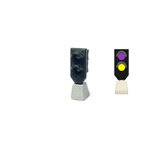 SNCB Zwergsignal (Violett/Gelb)