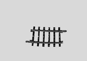 Gebogenes Gleis 7° Radius 1 - 360mm