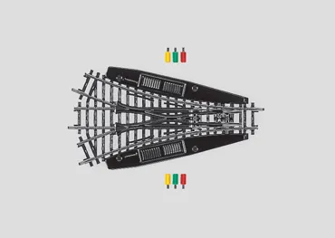 Märklin K-Gleis Symmetrische Dreiwegweiche Länge 168,9 mm / Radius 424,6 mm