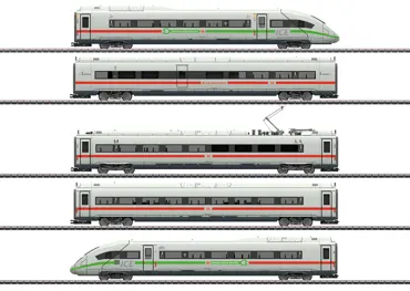 Triebwagenzug ICE 4 Baureihe 412/812 mit grünem Streifen, DB