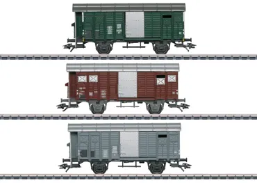 Güterwagen-Set mit gedeckten Güterwagen K3, SBB