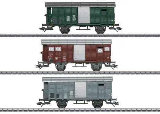 Güterwagen-Set mit gedeckten Güterwagen K3 , SBB