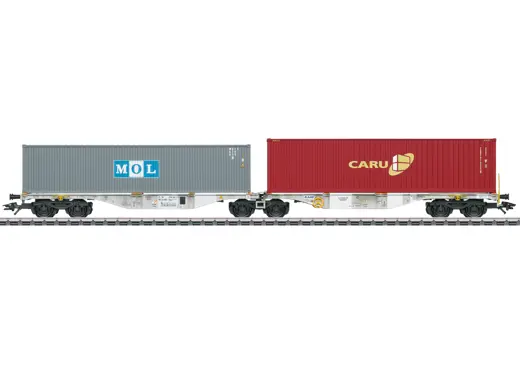 Doppel-Containertragwagen Bauart Sggrss 80 , AAE