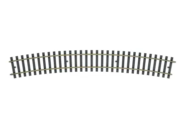 Gebogenes Gleis  Radius 1.550 mm. 22,5°
