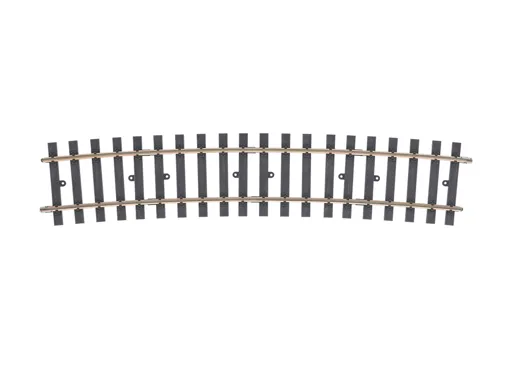 Gebogenes Gleis Radius 2.321 mm. 10°