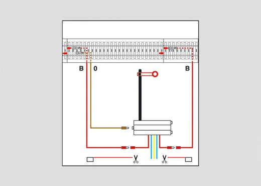 Signal-Anschlussgarnitur zum C-Gleis, 100 cm