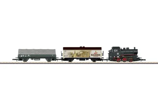 Startpackung Güterzug mit Dampflok BR 89, Gleisoval, Fahrgerät, Stromversorgung , DB