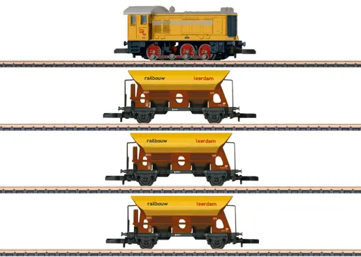 Zugpackung mit Diesellokomotive V 36 Railbouw Leerdam