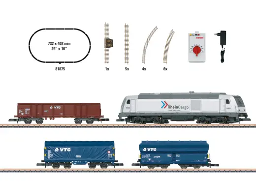 Startpackung "moderner Güterverkehr" mit Diesellok Baureihe 285 , VTG