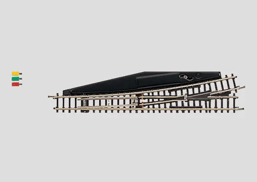 Märklin Elektromagnetische Weiche links Länge 110 mm