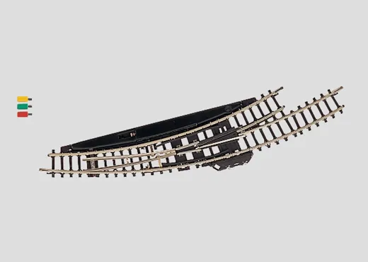 Märklin Elektromagnetische Bogenweiche links Radius 195 mm