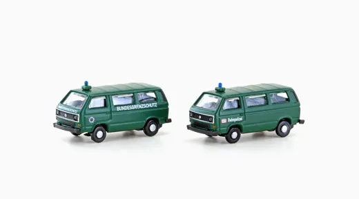 VW T3 2er Set Bus BGS + Bahnpolizei